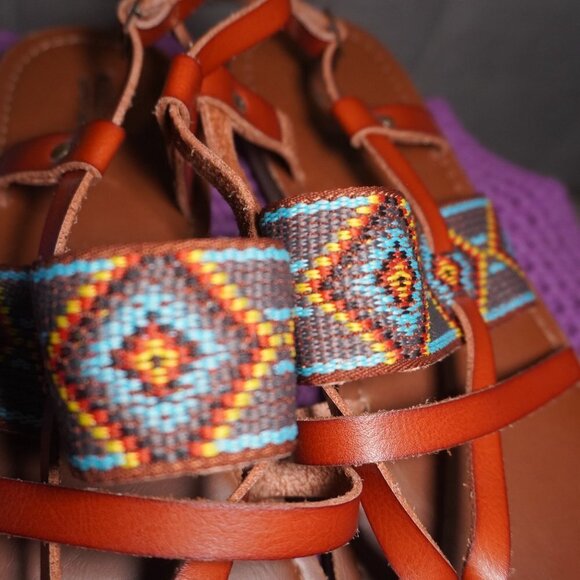 Mossimo Supply Co Womens Flip Flops Thongs Slingback Sandals Multi-Color Size 11 - Picture 3 of 7